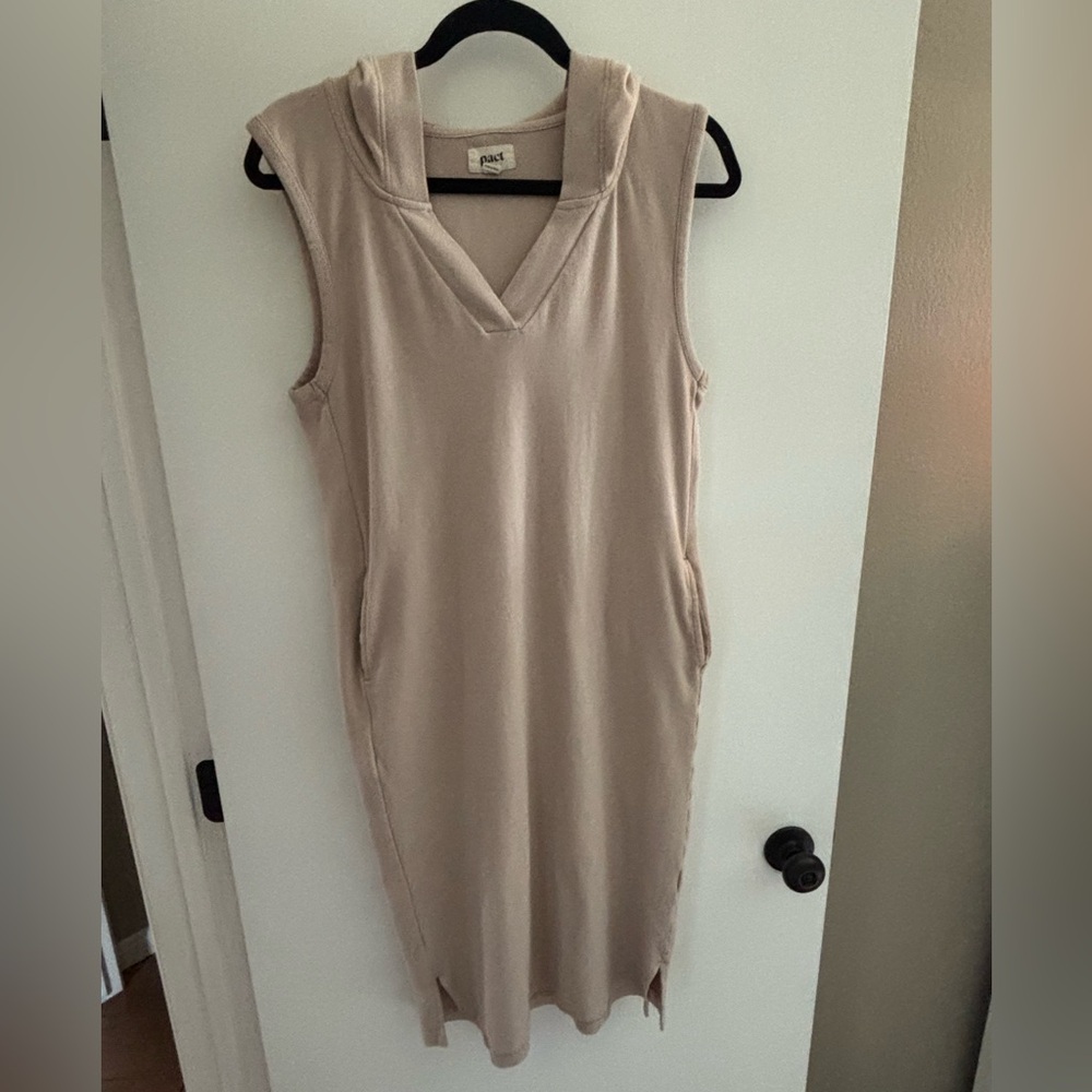 Pact Sleeveless Dress with Hood